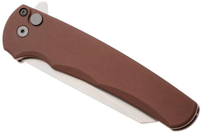 Afbeelding voor Pro-Tech Malibu 5401-FDE Stonewashed MagnaCut Reverse Tanto, Flat Dark Earth Aluminium, Blasted hardware. zakmes