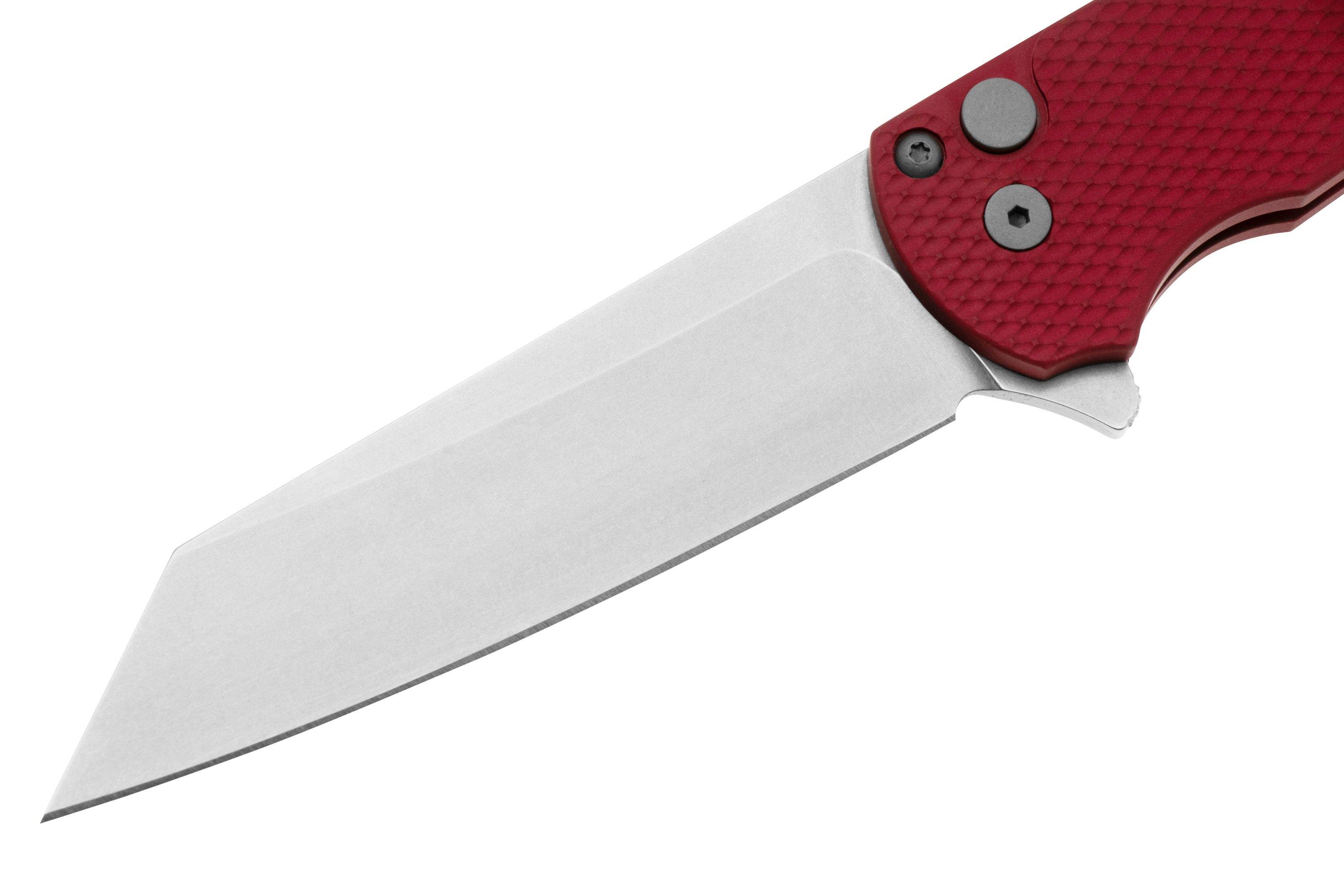 Pro-Tech Malibu 5405-RED Stonewashed MagnaCut Reverse Tanto, Red ...