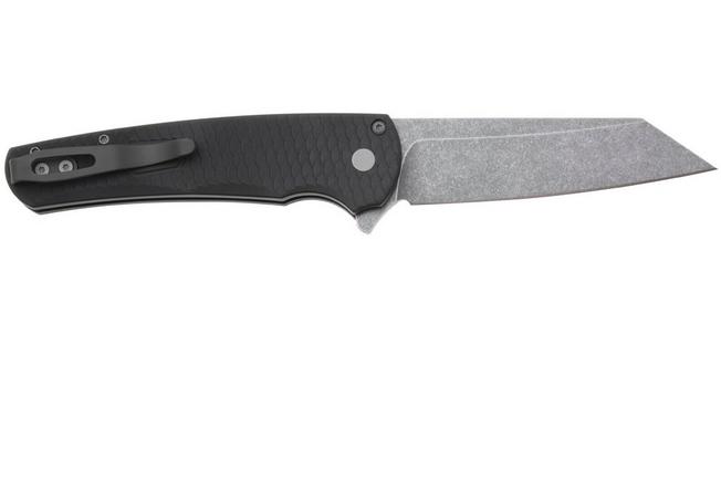 Bild für Pro-Tech Malibu 5435-AW, Black Acid Wash CPM MagnaCut Reverse Tanto, Black Aluminum Dragon Scale Taschenmesser