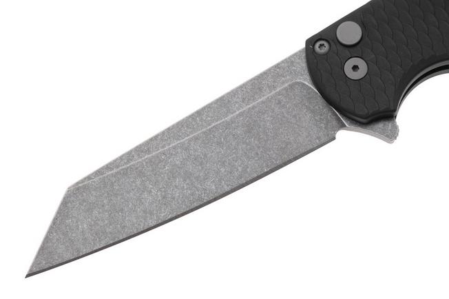 Bild für Pro-Tech Malibu 5435-AW, Black Acid Wash CPM MagnaCut Reverse Tanto, Black Aluminum Dragon Scale Taschenmesser