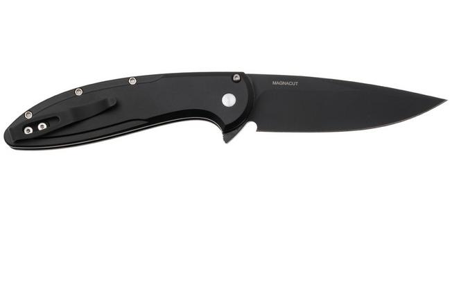 Obraz dla Nóż składany Pro-Tech Cambria 2 CF2103-LTD-TC-BLUE, DLC CPM MagnaCut, Black 6061 Aluminum Techno Carbo Blue Inlay, Black Lip Pearl Button