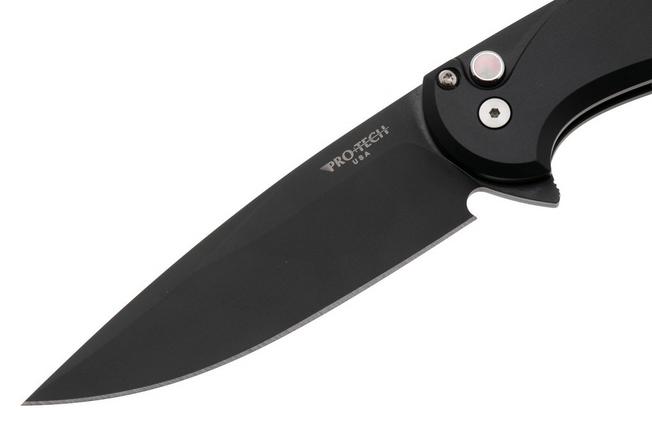 Obraz dla Nóż składany Pro-Tech Cambria 2 CF2103-LTD-TC-BLUE, DLC CPM MagnaCut, Black 6061 Aluminum Techno Carbo Blue Inlay, Black Lip Pearl Button