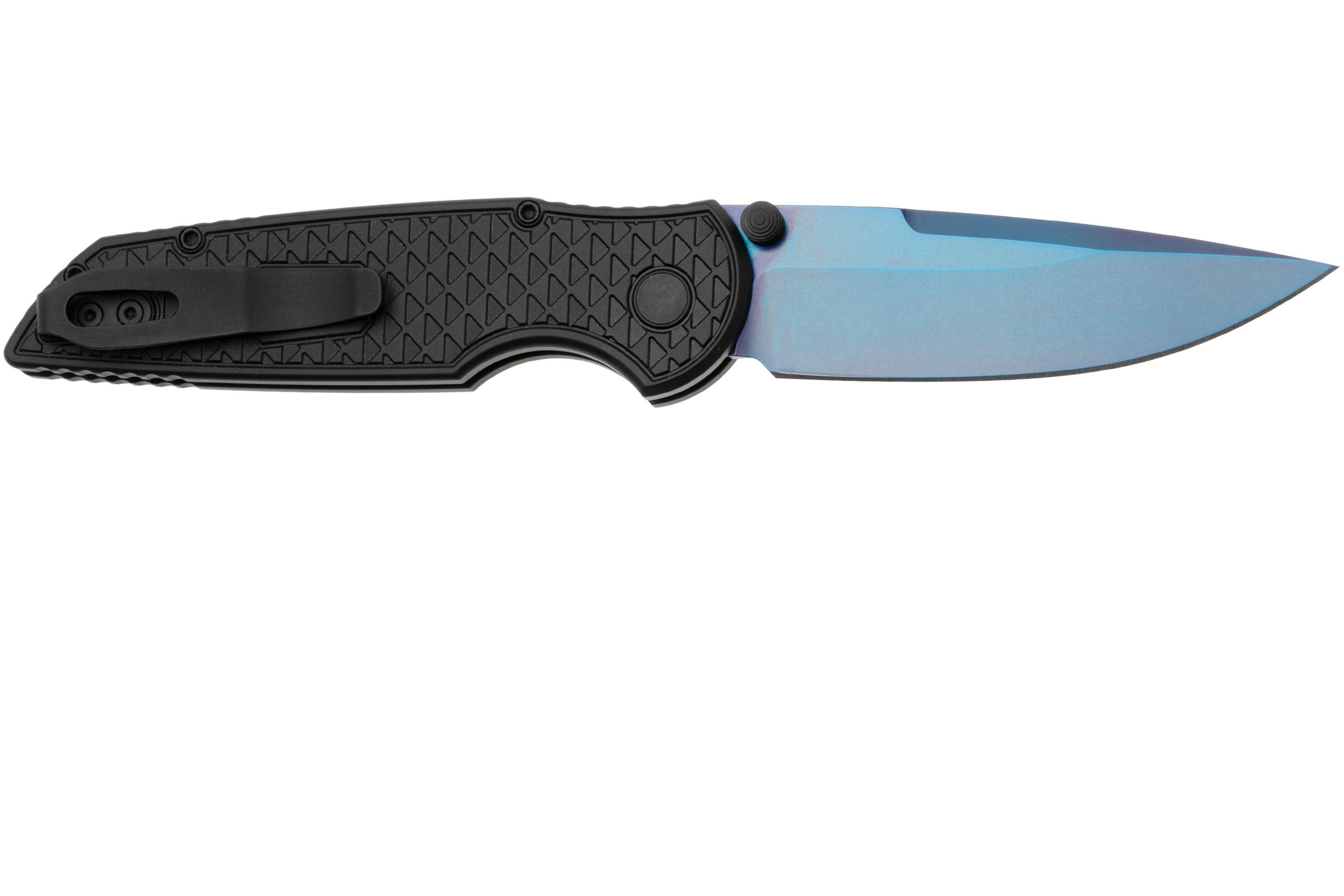 Pro-Tech TR-3 Integrity INT106-SB, Sapphire Blue PVD S35VN, Black Relic ...