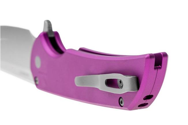 Afbeelding voor Pro-Tech Mordax MX101, Stonewashed CPM MagnaCut, Solid Purple Aluminum zakmes