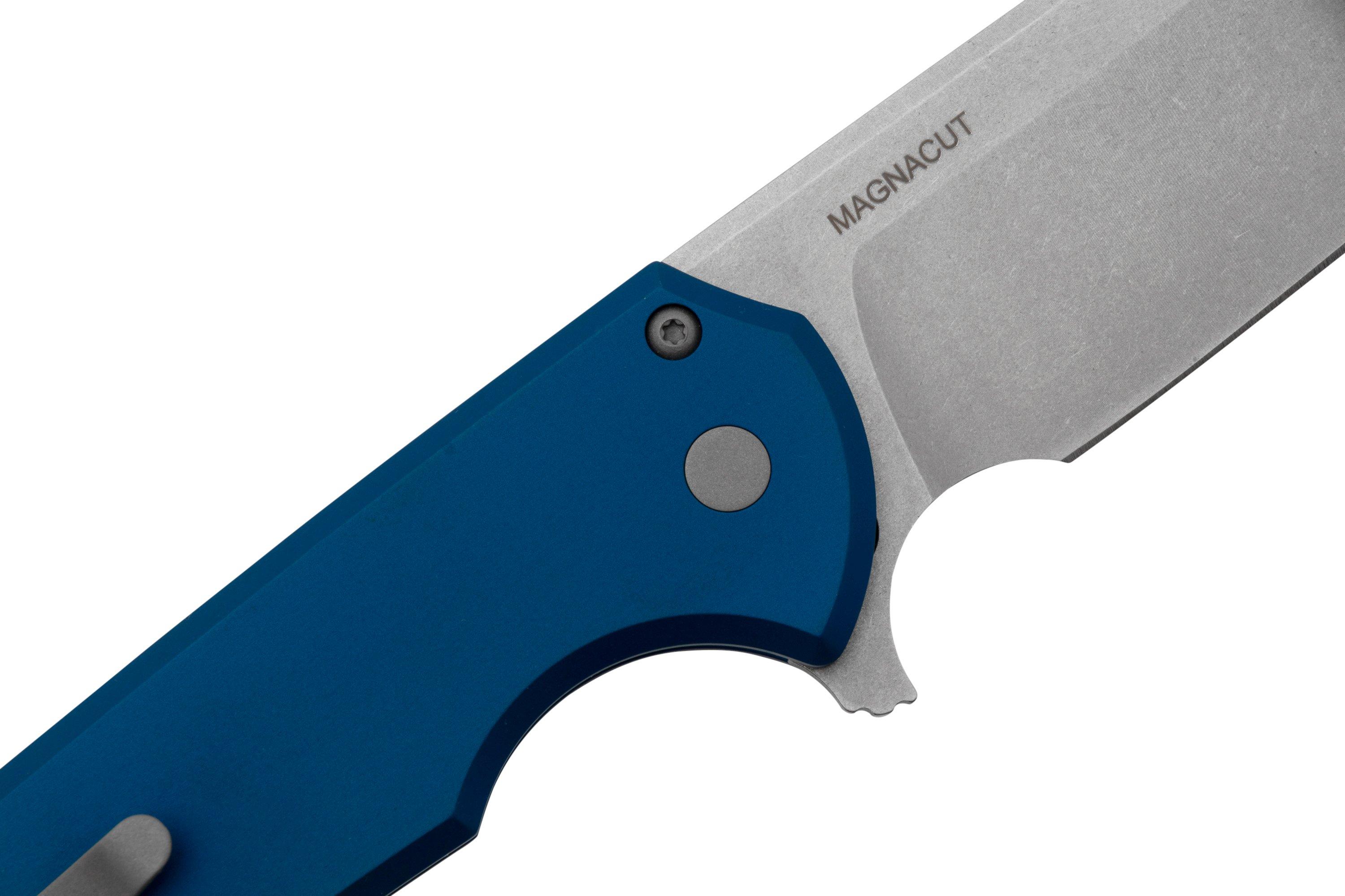 ProTech Mordax MX101blue Solid Blue Handle, Stonewash Magnacut