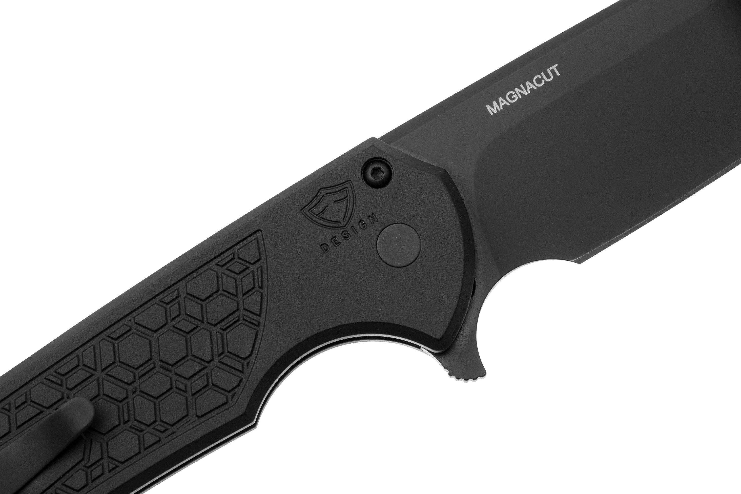Pro-Tech Mordax MX106-GRIDLOCK, Black DLC MagnaCut, Textured Black
