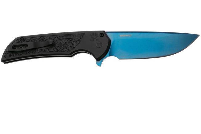 Afbeelding voor Pro-Tech Mordax MX106-SB-NEXUS, Sapphire Blue PVD CPM MagnaCut, Textured Black Aluminum zakmes