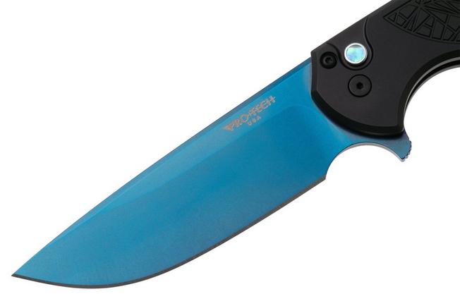 Afbeelding voor Pro-Tech Mordax MX106-SB-NEXUS, Sapphire Blue PVD CPM MagnaCut, Textured Black Aluminum zakmes