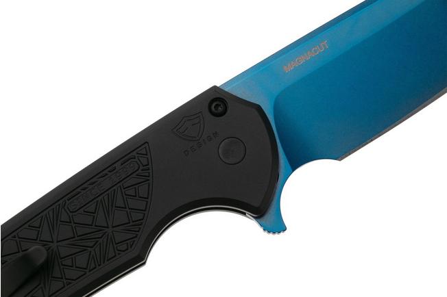 Afbeelding voor Pro-Tech Mordax MX106-SB-NEXUS, Sapphire Blue PVD CPM MagnaCut, Textured Black Aluminum zakmes