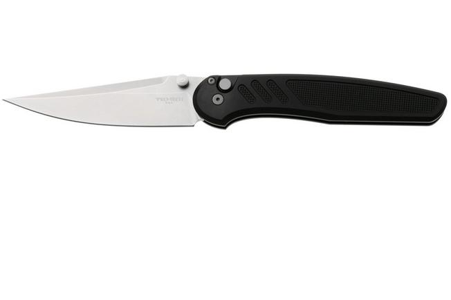 Afbeelding voor Pro-Tech Avalaon Peace Neighbor Design PN1101 Stonewashed MagnaCut, Textured Black Aluminium, zakmes, Shawn Ashmore design 