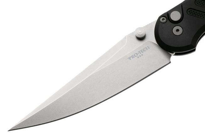 Afbeelding voor Pro-Tech Avalaon Peace Neighbor Design PN1101 Stonewashed MagnaCut, Textured Black Aluminium, zakmes, Shawn Ashmore design 