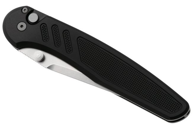 Afbeelding voor Pro-Tech Avalaon Peace Neighbor Design PN1101 Stonewashed MagnaCut, Textured Black Aluminium, zakmes, Shawn Ashmore design 