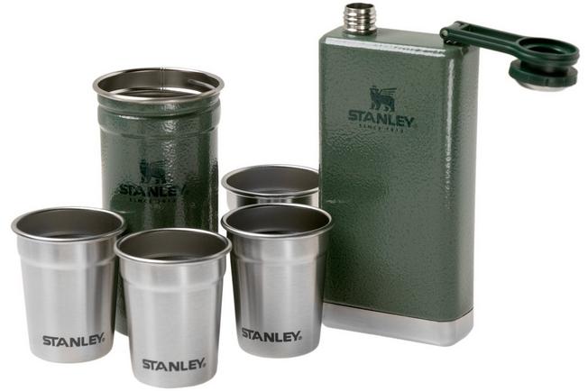 Stanley Flask & Shot set di bicchieri Hammertone Green 10-01883