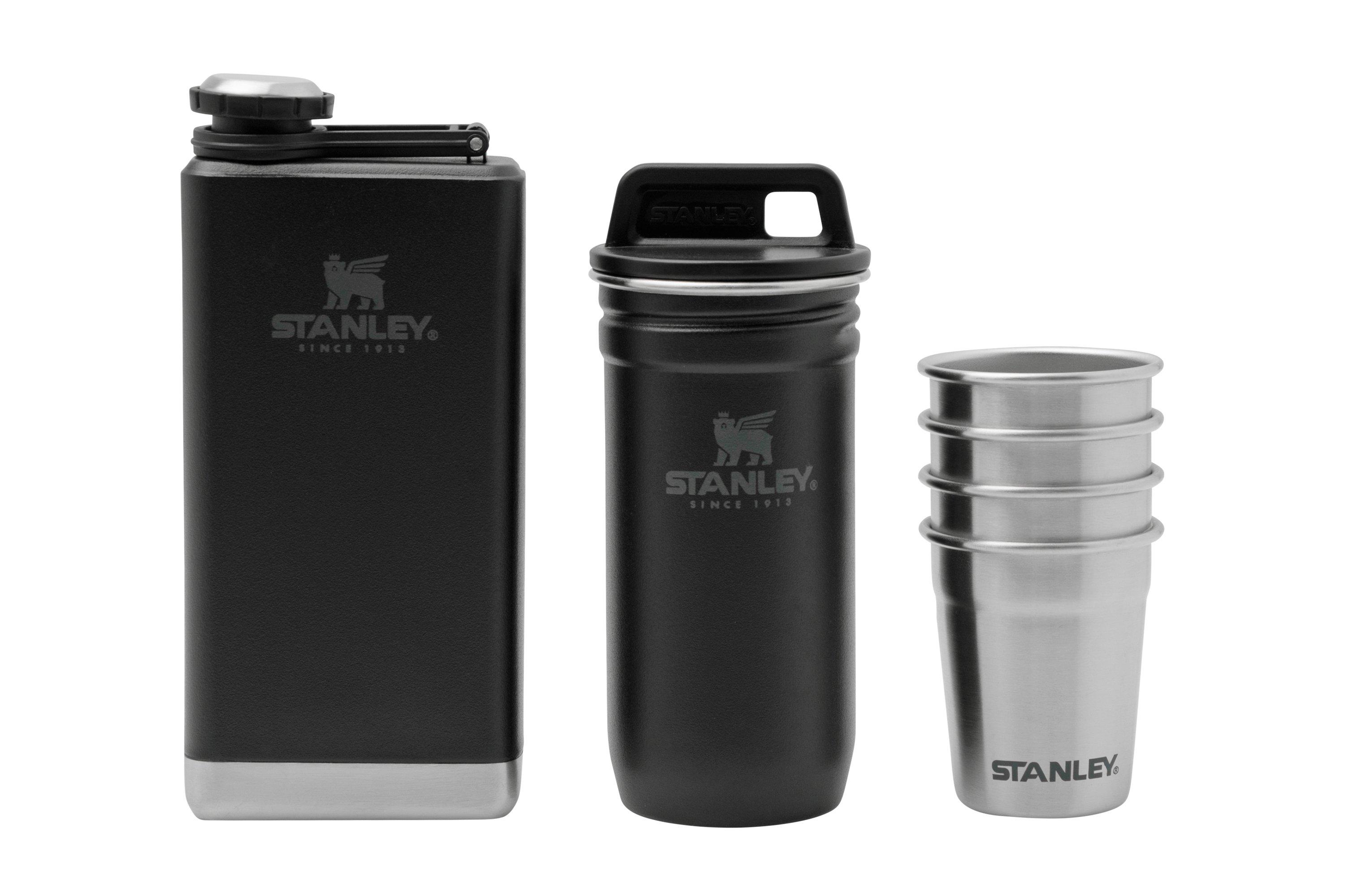 Stanley Flask & Shot glass set Hammertone Green 10-01883-034