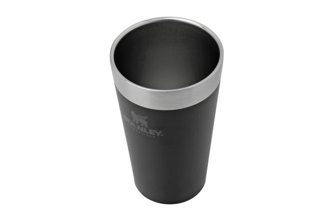 Stanley The Adventure The Stacking Beer Pint 10-02282-058 Matte Black  Pebble, 470 mL, bicchiere da birra