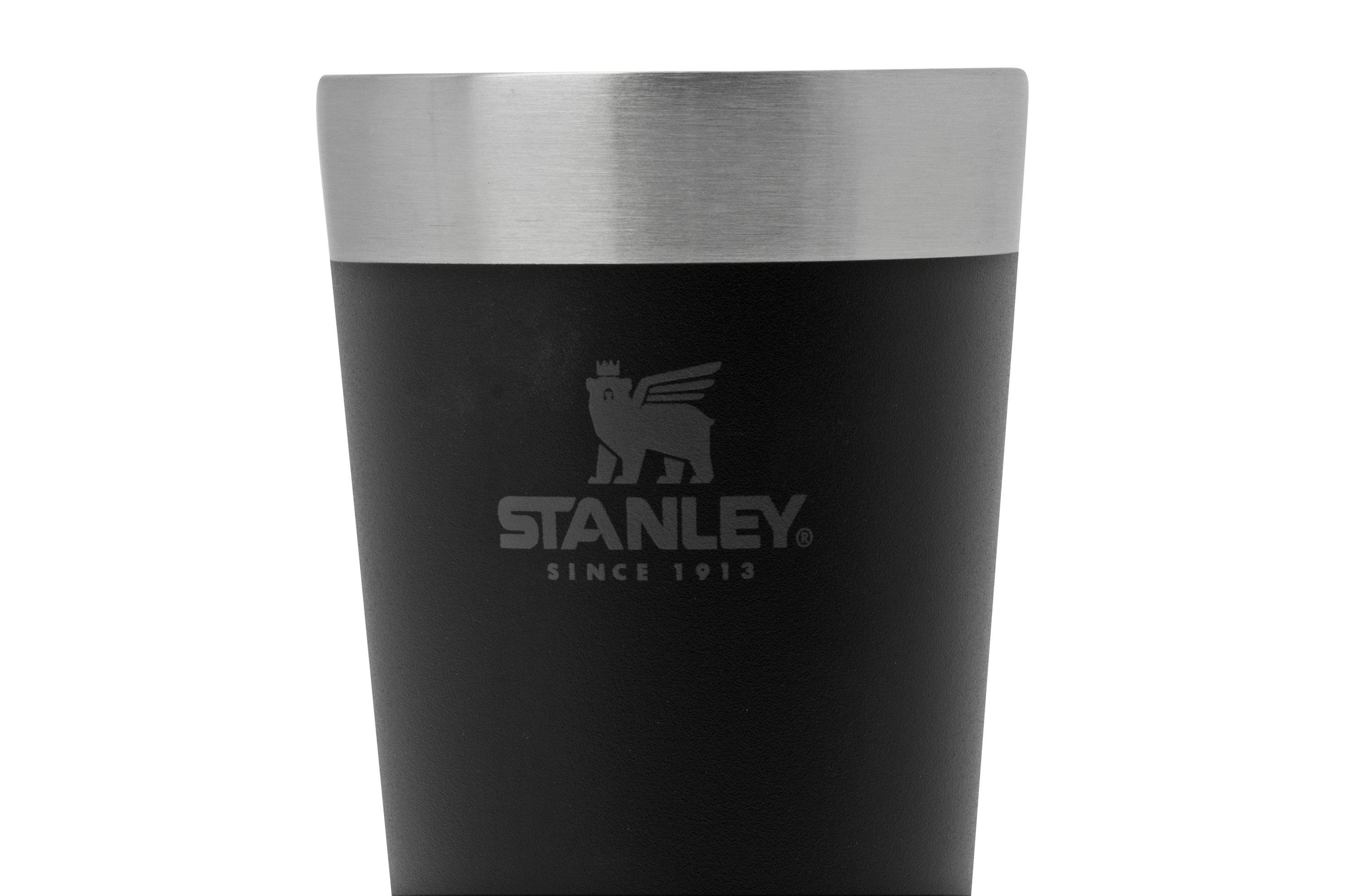 Stanley The Adventure The Stacking Beer Pint 10-02282-058 Matte Black  Pebble, 470 mL, bicchiere da birra