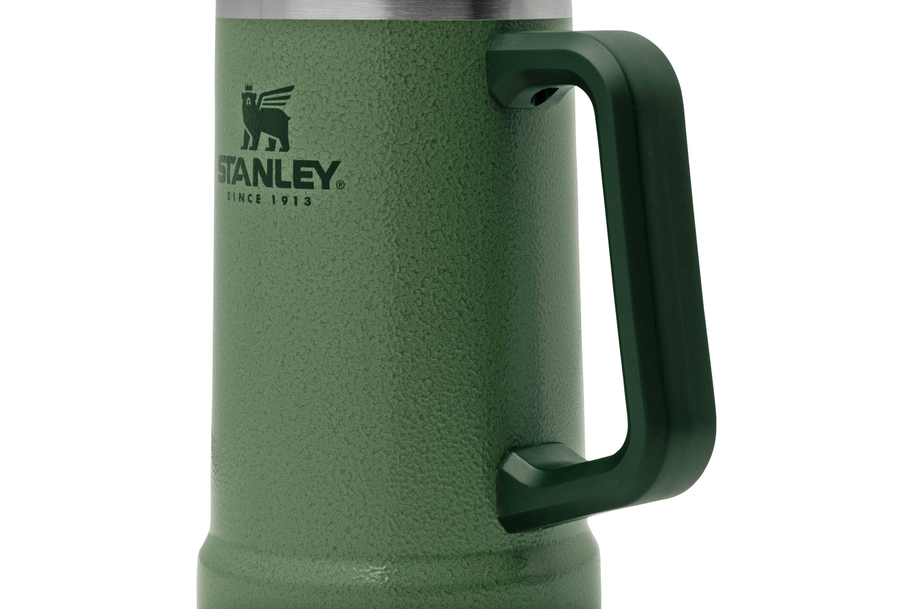  Stanley Adventure Big Grip Beer Stein, 24oz Stainless Steel Beer  Mug, Double Wall Vacuum Insulation, Hammertone Green : Home & Kitchen