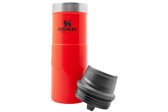 Stanley Travel Thermos Red Stainless Steel 16 Ounce Vacuum Bottle No Cup