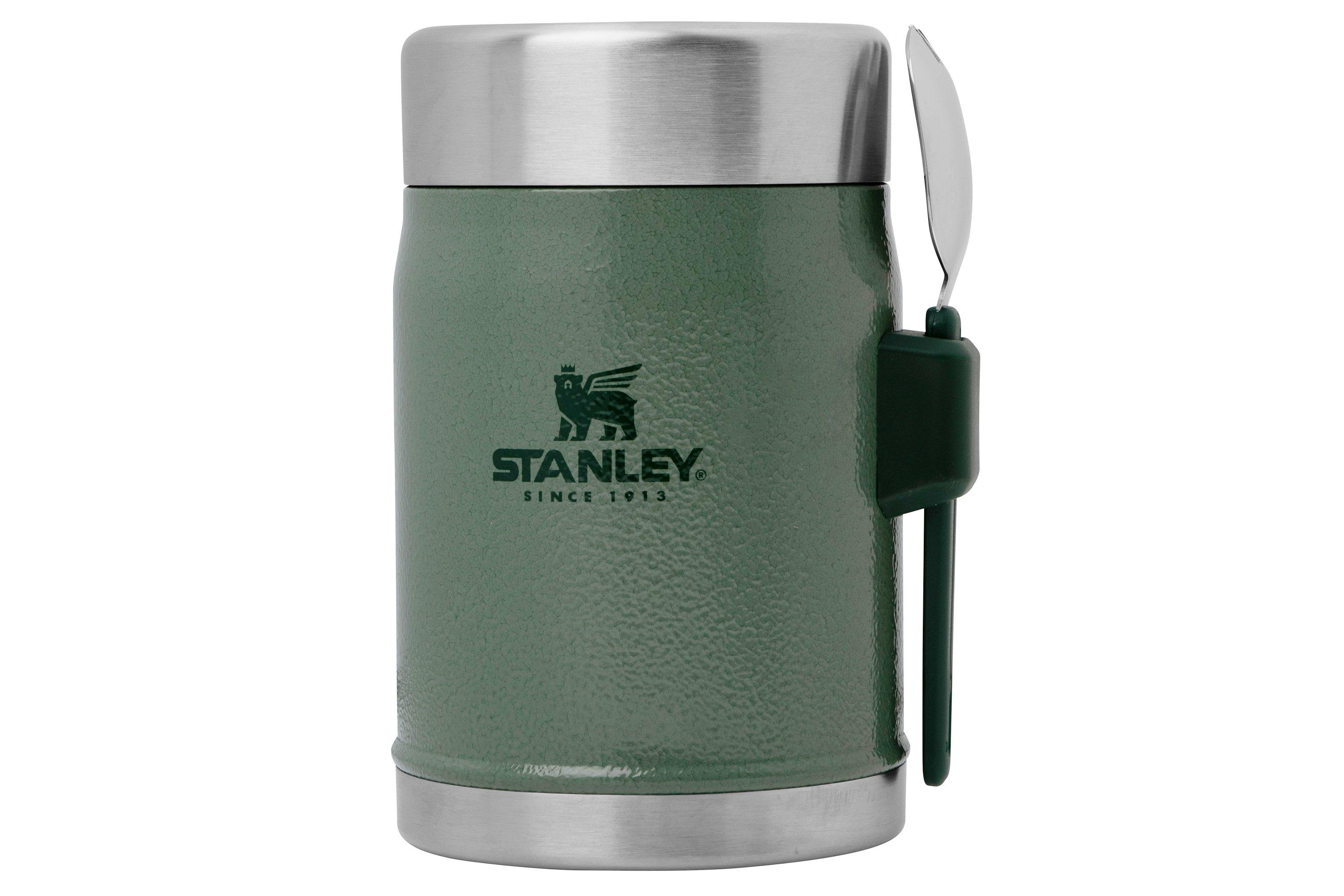 Stanley 1913 14 Oz Insulated Food Jar with Spork Hammertone Green