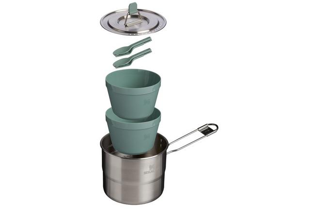 Image for Stanley The Wildfare Go Two Bowl Cookset 10-09997-020, Shale / Charcoal, cook set, 1.1L