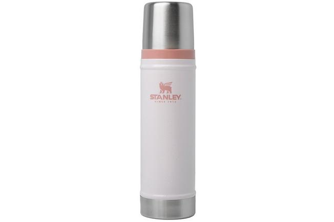 Afbeelding voor Stanley The Legendary Classic Bottle 20oz, Hammertone Rose Quartz 10-11345-0061 thermosfles met schenkdop en drinkbeker, 590 ml