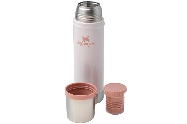 Afbeelding voor Stanley The Legendary Classic Bottle 20oz, Hammertone Rose Quartz 10-11345-0061 thermosfles met schenkdop en drinkbeker, 590 ml