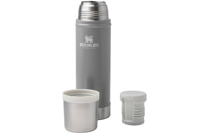 Afbeelding voor Stanley The Legendary Classic Bottle 20oz, Hammertone Ash 10-11345-0063 thermosfles met schenkdop en drinkbeker, 590 ml