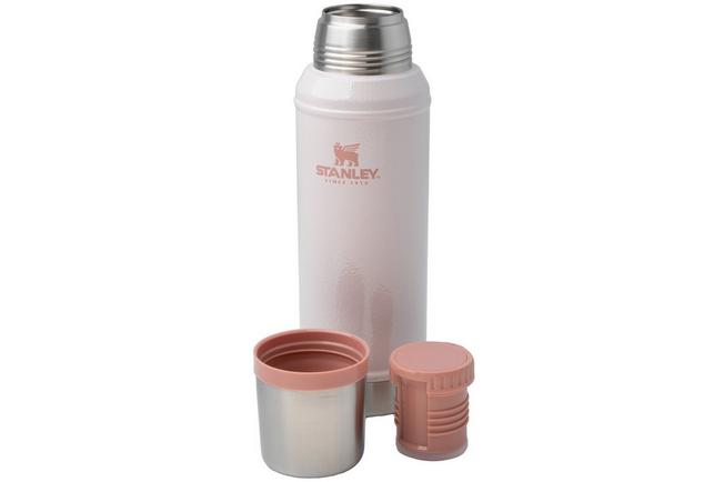 Afbeelding voor Stanley The Legendary Classic Bottle 1QT, Hammertone Rose Quartz 10-11346-0153 thermosfles met schenkdop en drinkbeker, 940 ml