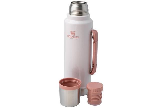 Afbeelding voor Stanley The Legendary Classic Bottle 1.5QT, Hammertone Rose Quartz 10-11347-0335 thermosfles met schenkdop en drinkbeker, 1.4L