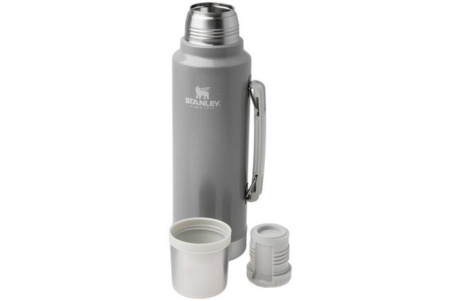 Afbeelding voor Stanley The Legendary Classic Bottle 1.5QT, Hammertone Ash 10-11347-0337 thermosfles met schenkdop en drinkbeker, 1.4L