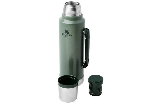 Afbeelding voor Stanley The Legendary Classic Bottle 1.5QT, Hammertone Green 10-11347-119 thermosfles met schenkdop en drinkbeker, 1.4L