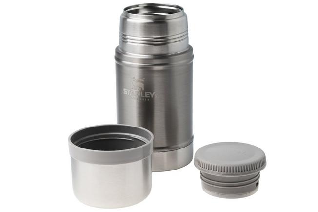 Afbeelding voor Stanley The Legendary Food Jar 24oz, Stainless Steel Ash 10-11350-0033 voedselcontainer met schroefdeksel en beker, 700 ml