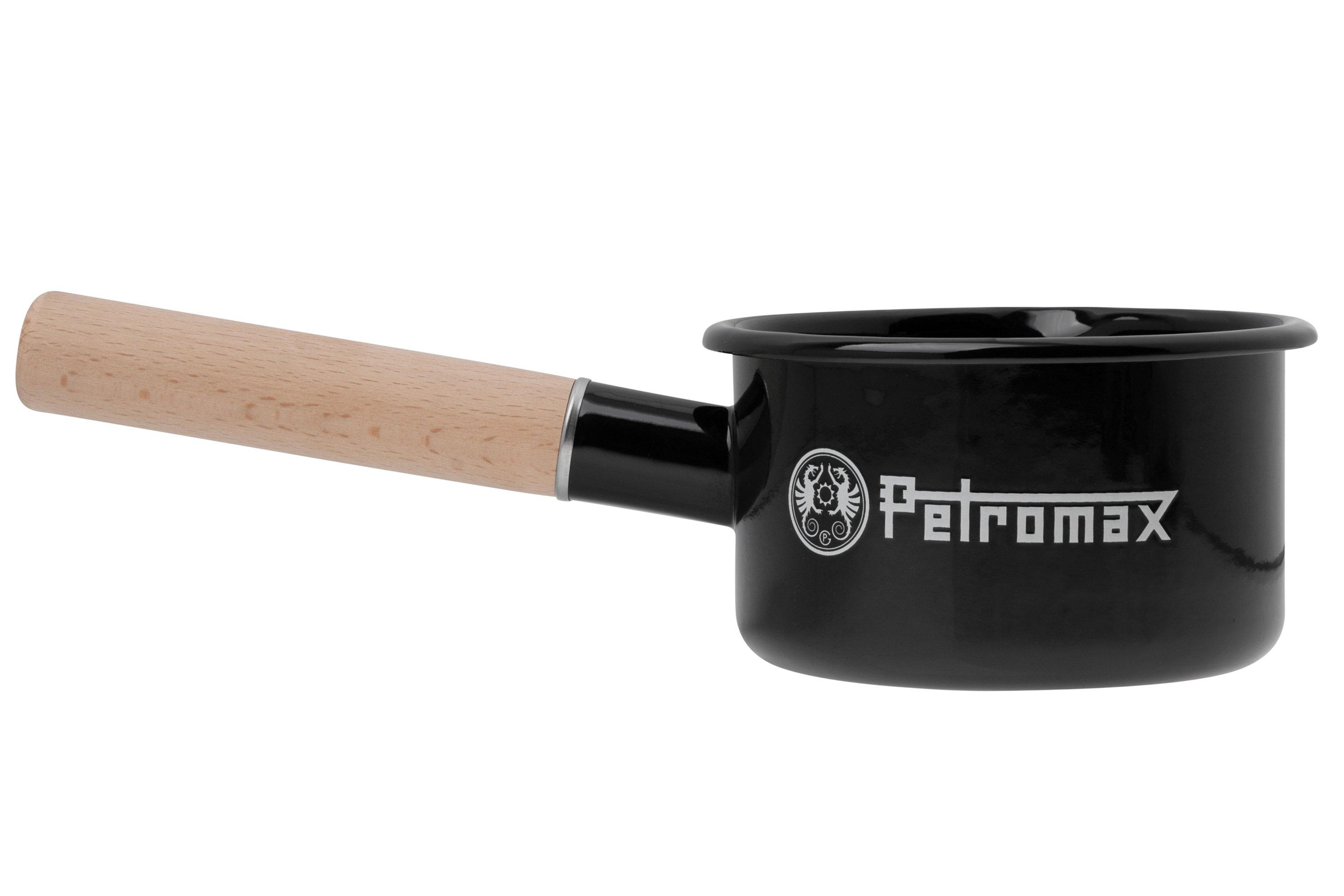 Set 2 Piatti Smaltati Petromax - Nero, 26 Cm, Bordo Acciaio Inox, Per Campeggio E Outdoor - Foto 2