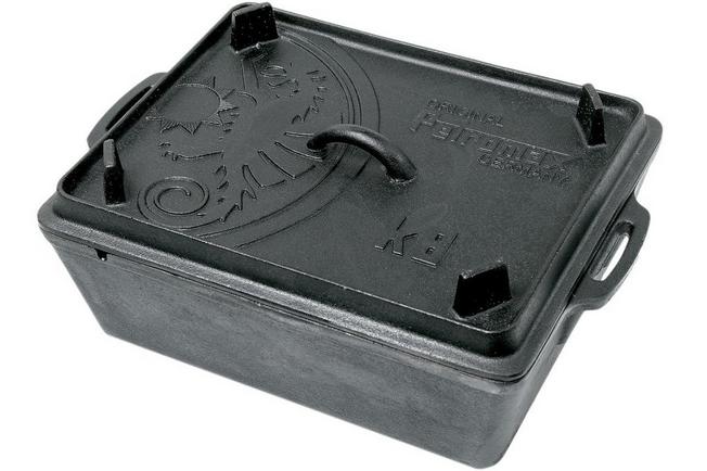 Petromax K4 bread tin with lid, cast iron