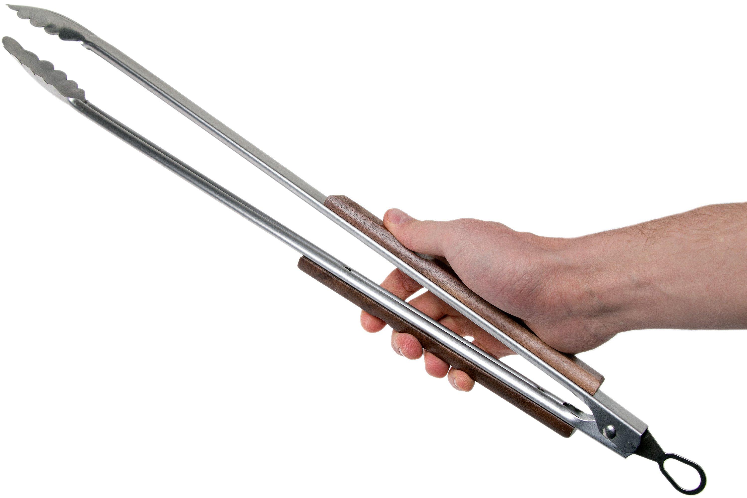 Pinze Per Salsicce Da Barbecue In Acciaio Inox | Gira Salsicce Con Ruote Superiori | Manico Lungo Anticalore