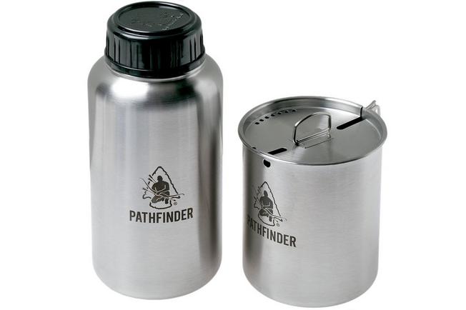 Pathfinder Stainless Steel Water Bottle and Nesting Cup