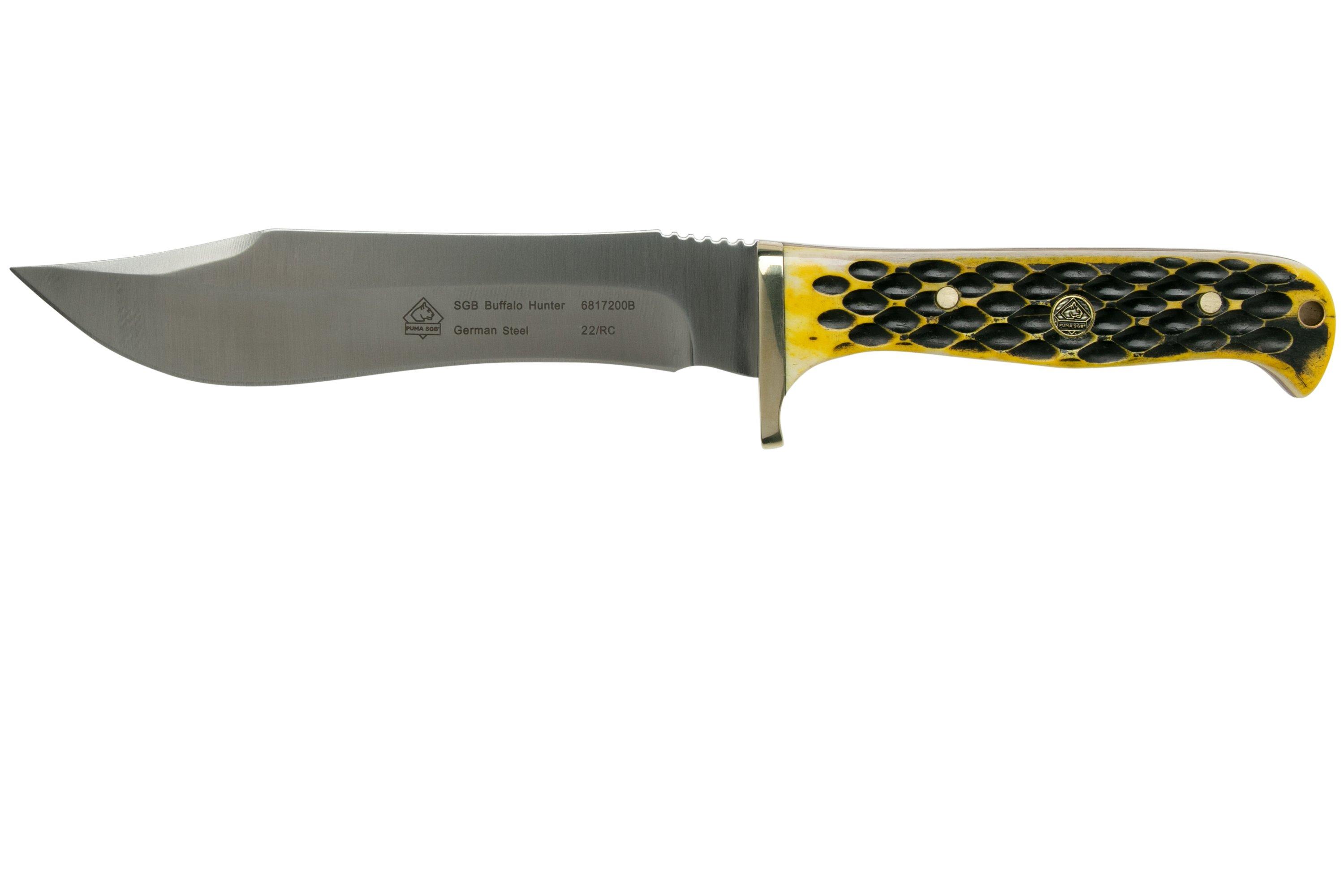 Taiko buik ontwerp Wapenstilstand PUMA SGB Buffalo Hunter, Jigged Bone 6817200B hunting knife |  Advantageously shopping at Knivesandtools.com