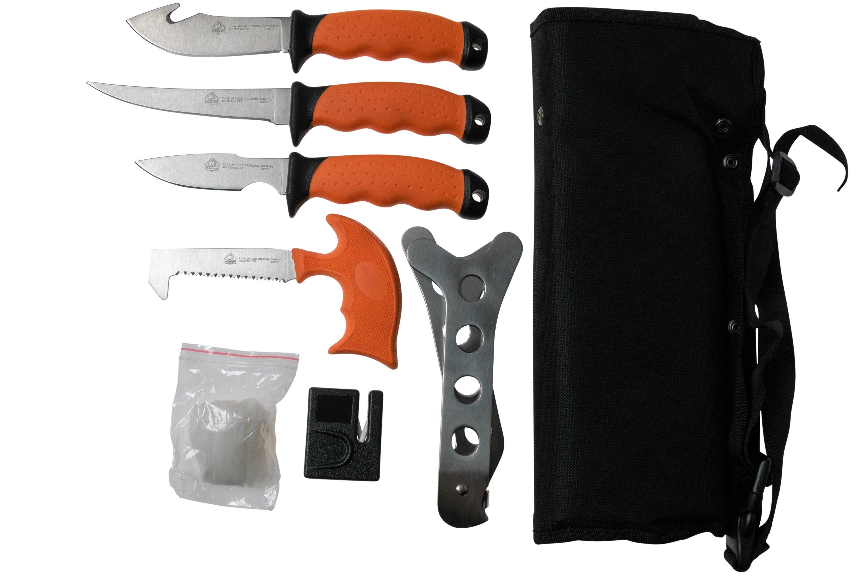 Puma XP 6 pc. Packable Game Processing Knife Set with Butcher's Apron,  7676010 at Tractor Supply Co.