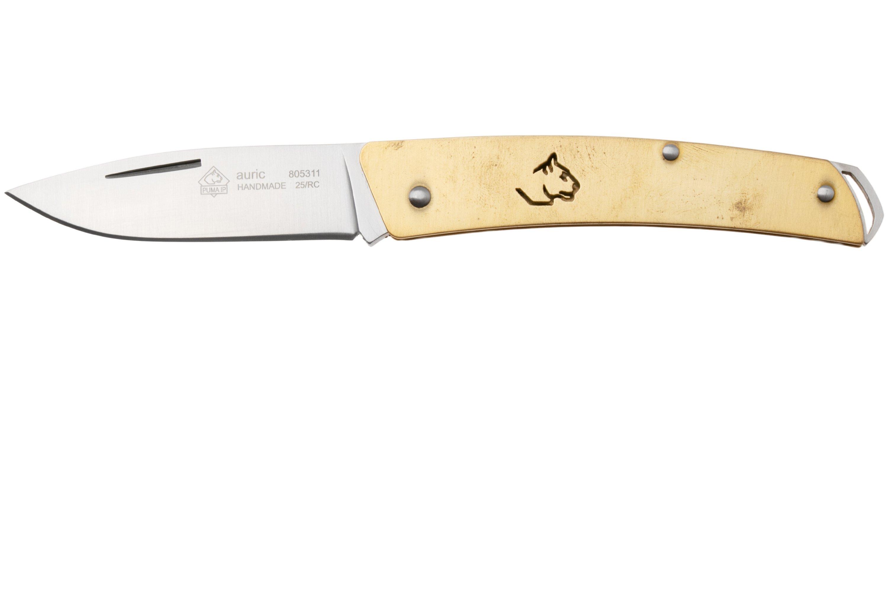 PUMA IP Auric 805311, Brass, slip joint pocket knife | Advantageously ...