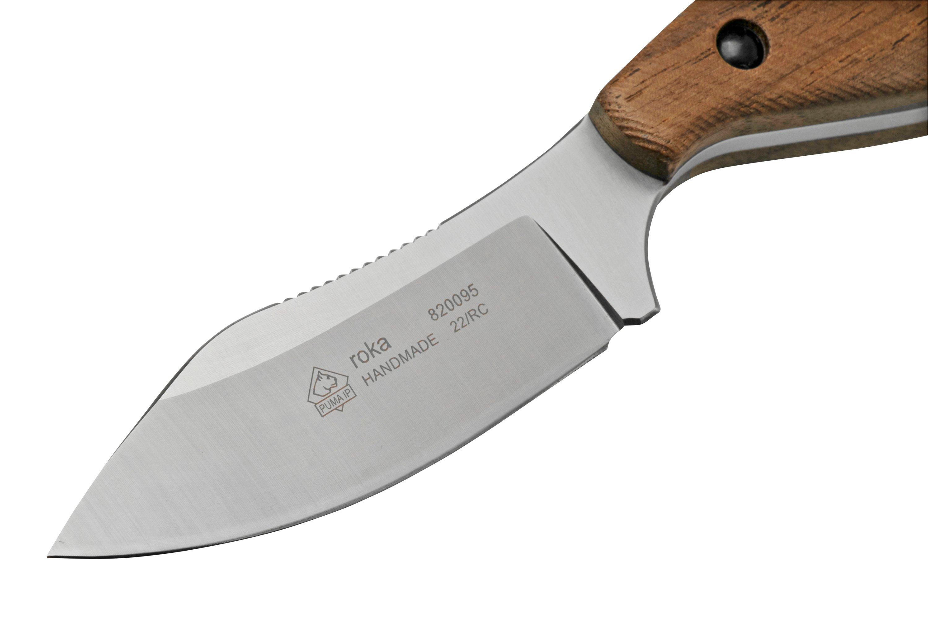 Schwertkrone Coltello Da Chef 20 Cm – Lama Damascata E Manico In Noce – Prodotto In Germania