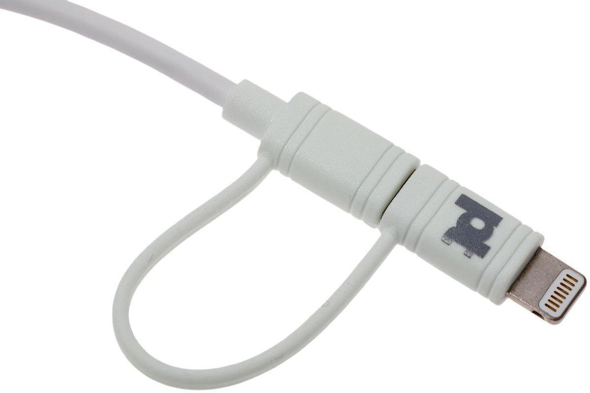 Powertraveller cable microUSB y Lightning 15 cm Compras con ventajas