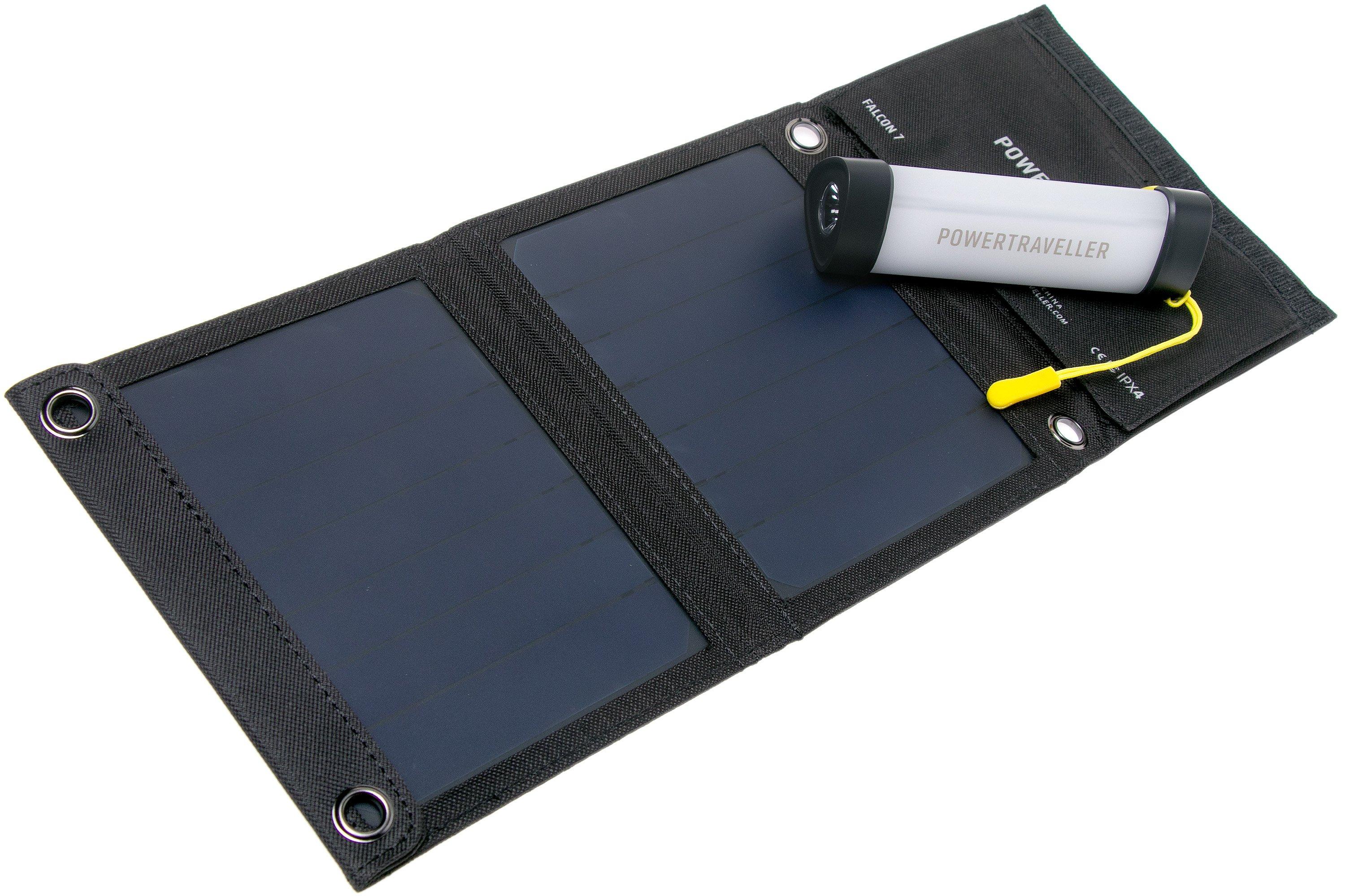 Powertraveller Solar Kit mit NIGHTHAWK 15 Campinglampe + Falcon 7 ...