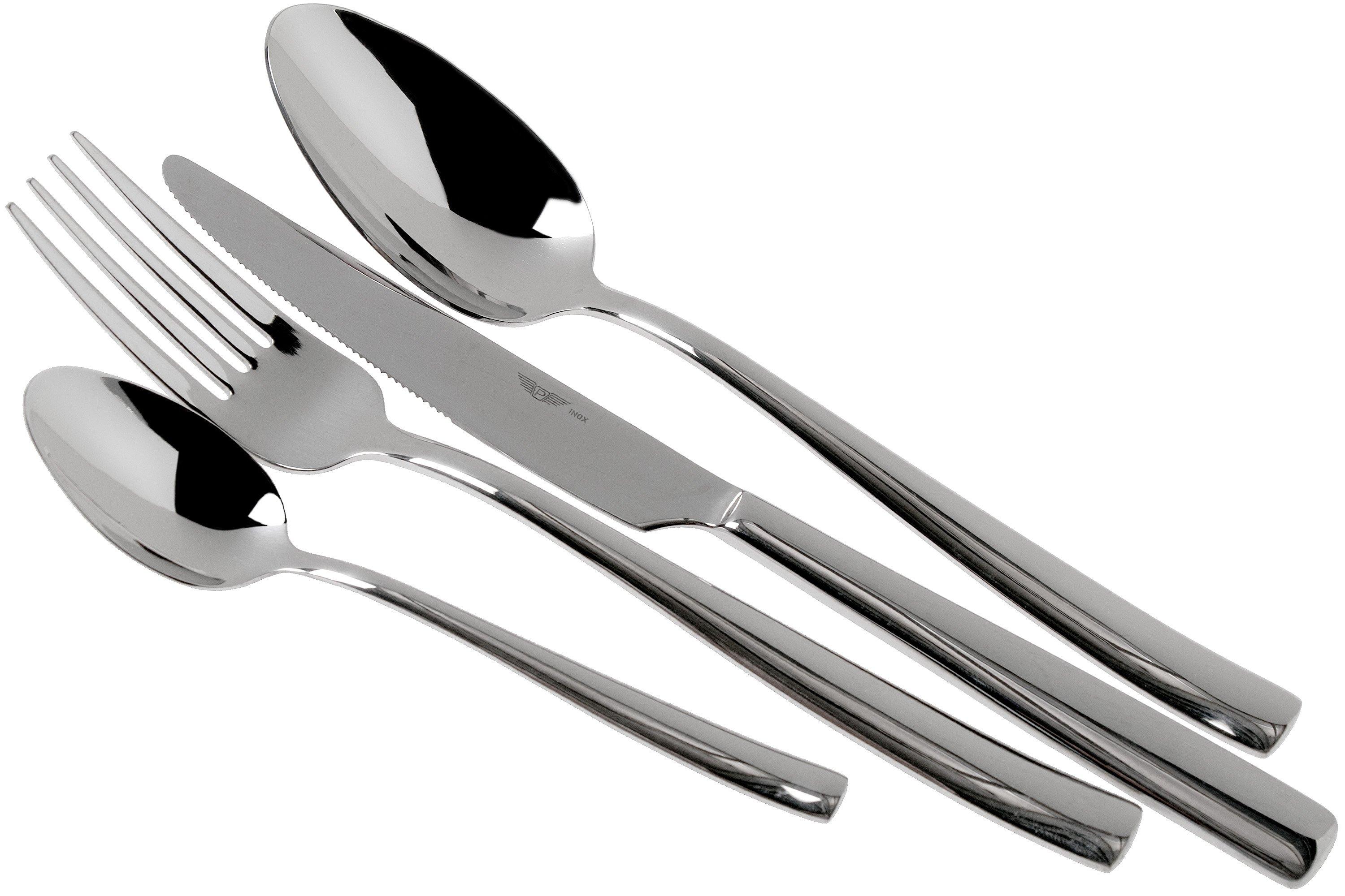 Stainless Steel Cutlery Set for 6, Cutlery Buyer Star Cutlery Set Knives  and Forks Tablespoons Teaspoons 