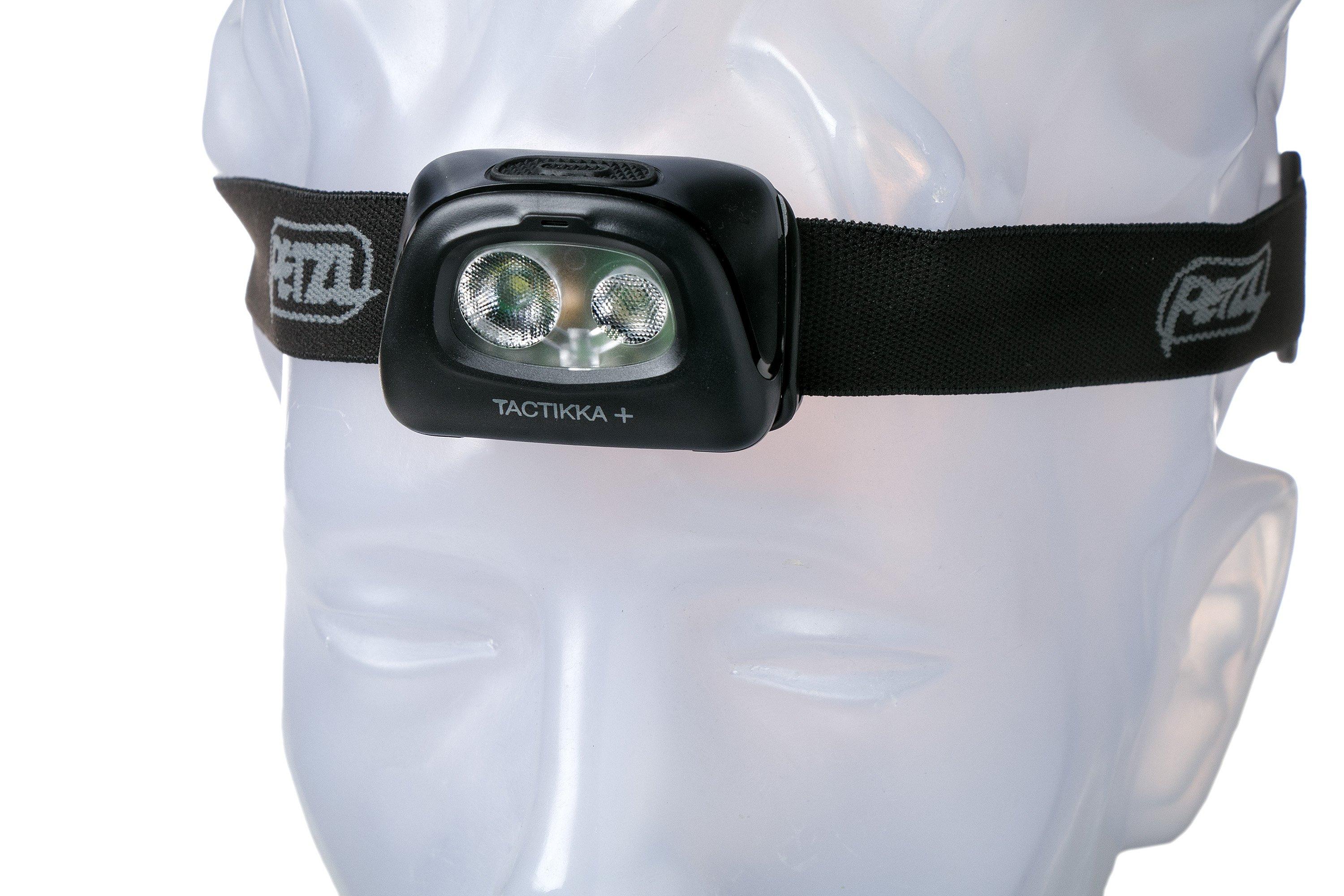 Petzl Tactikka + E089EA00 head torch, black | Advantageously shopping ...