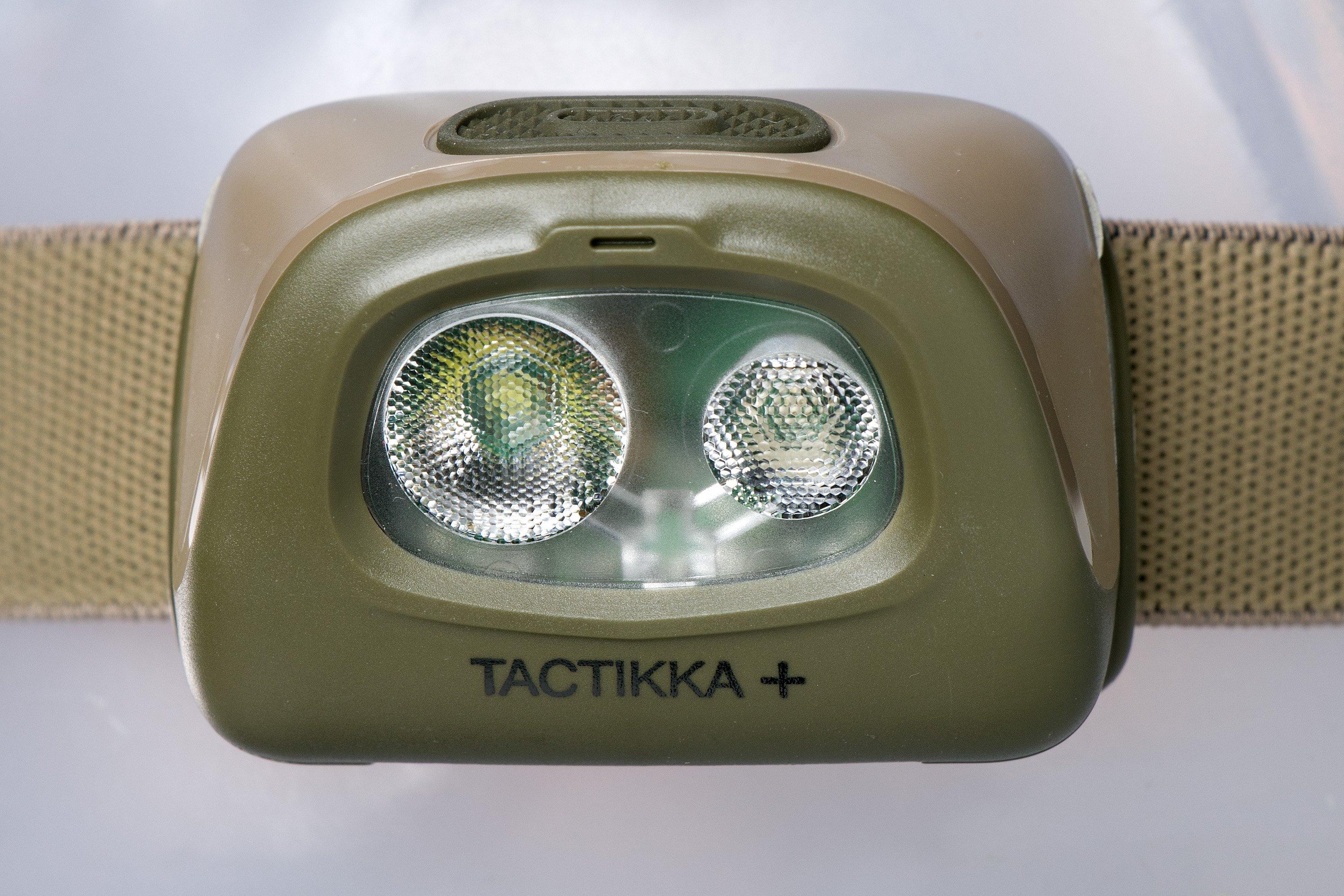 Petzl Tactikka + E089EA02 head torch, desert | Advantageously shopping ...