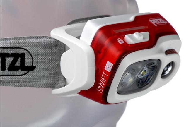 Luz frontal Petzl Swift RL Reactive Lighting naranja 900 lm