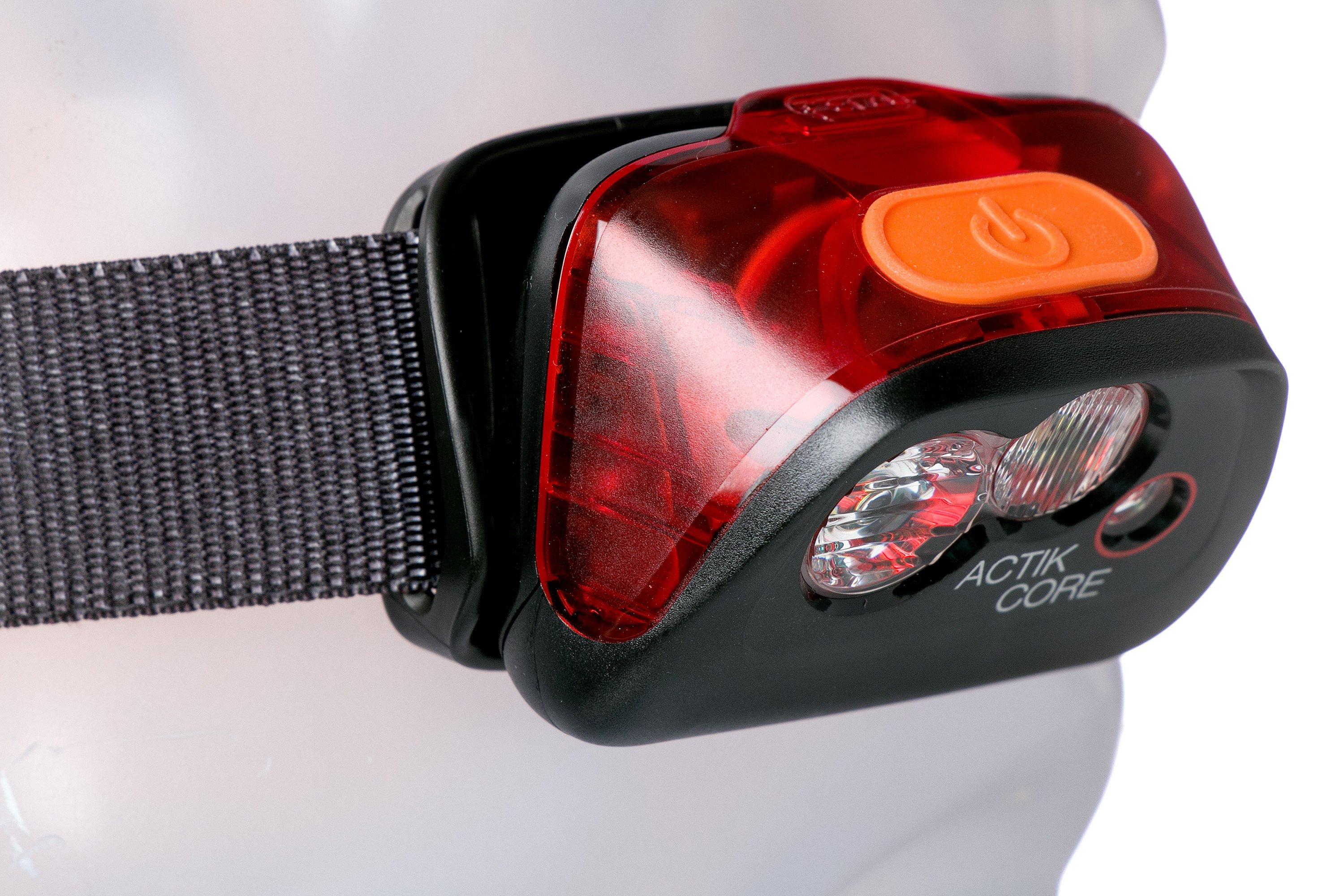 ACTIK®, Linterna frontal potente fácil de utilizar con iluminación roja.  450 lúmenes - Petzl España