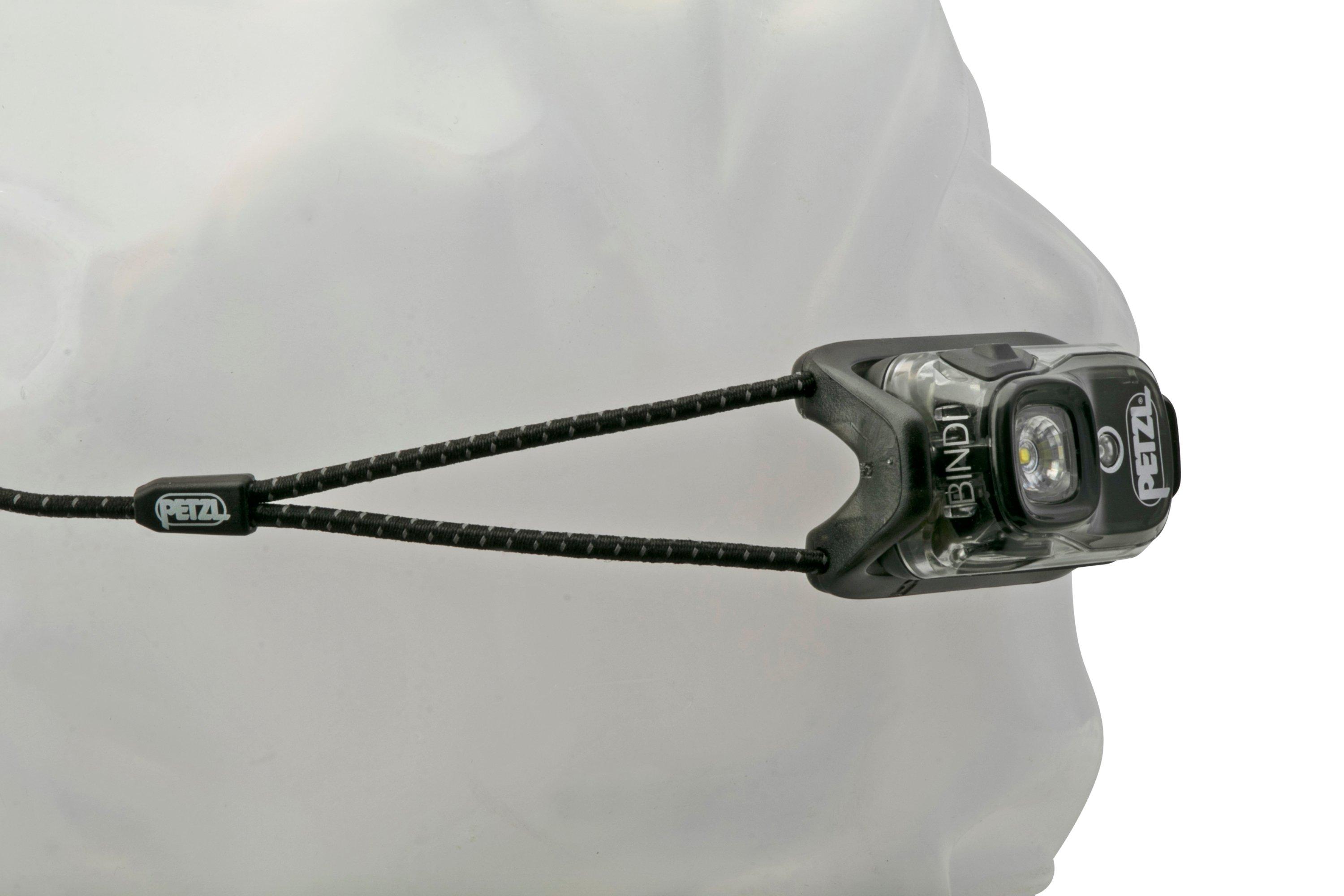 Petzl Bindi aufladbare Stirnlampe schwarz, E102AA00