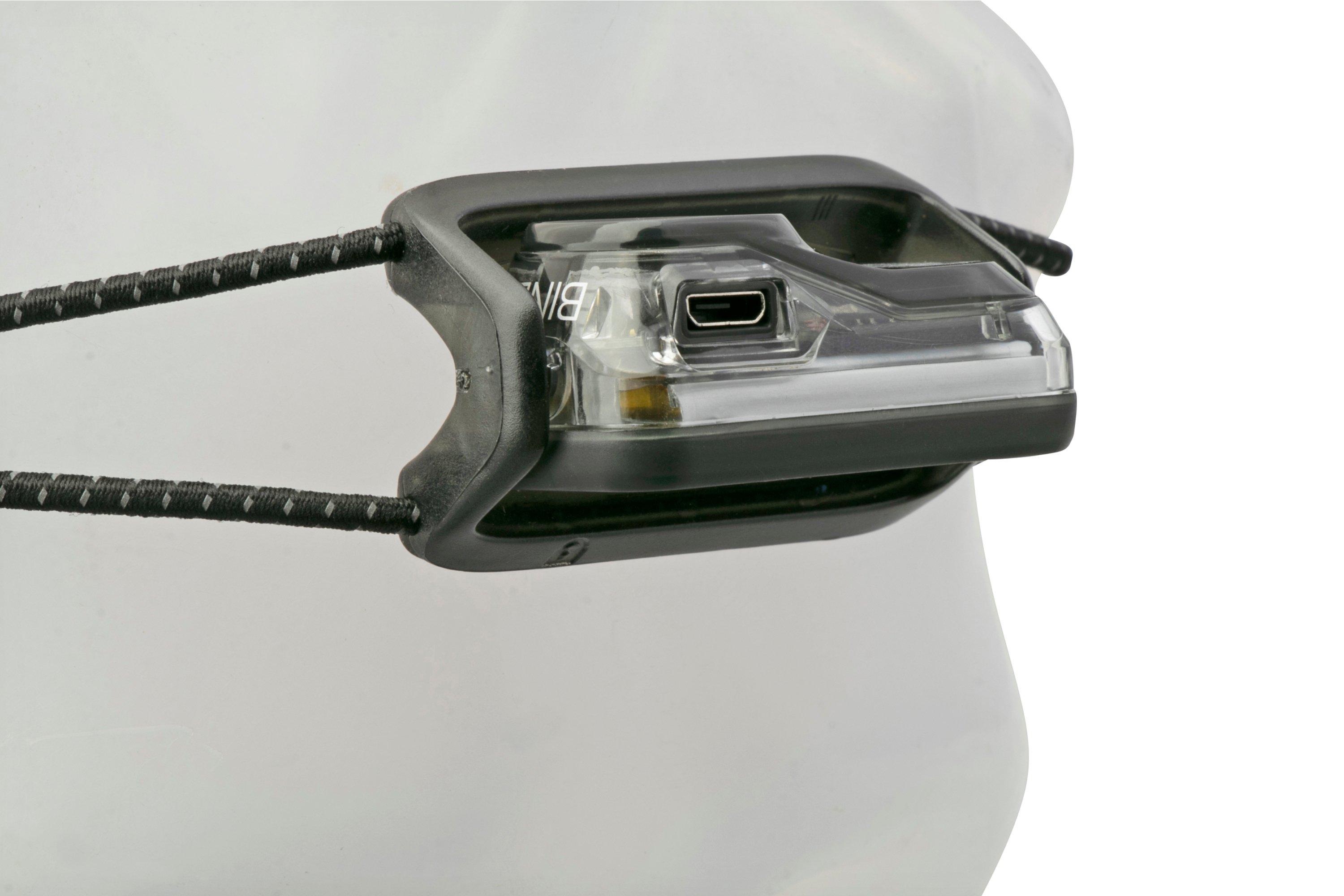 Petzl - BINDI® Ultra-light, rechargeable headlamp - Black - E102AA00