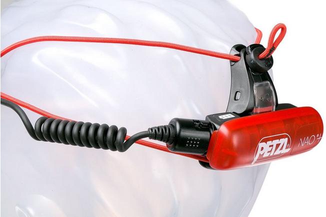 Linterna frontal Petzl NAO+ negra roja